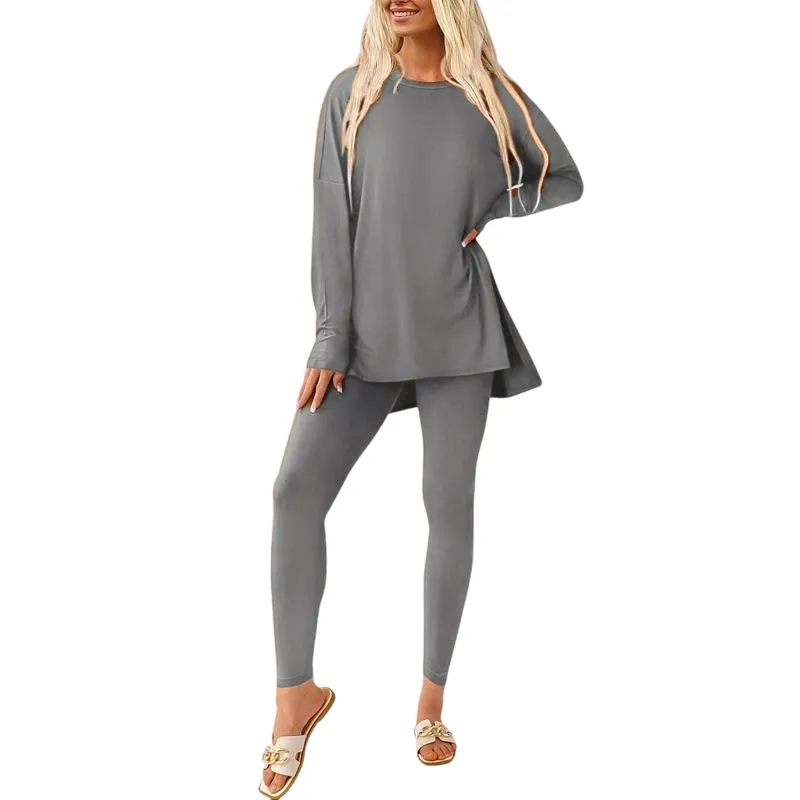 Women's tunic top and leggings set