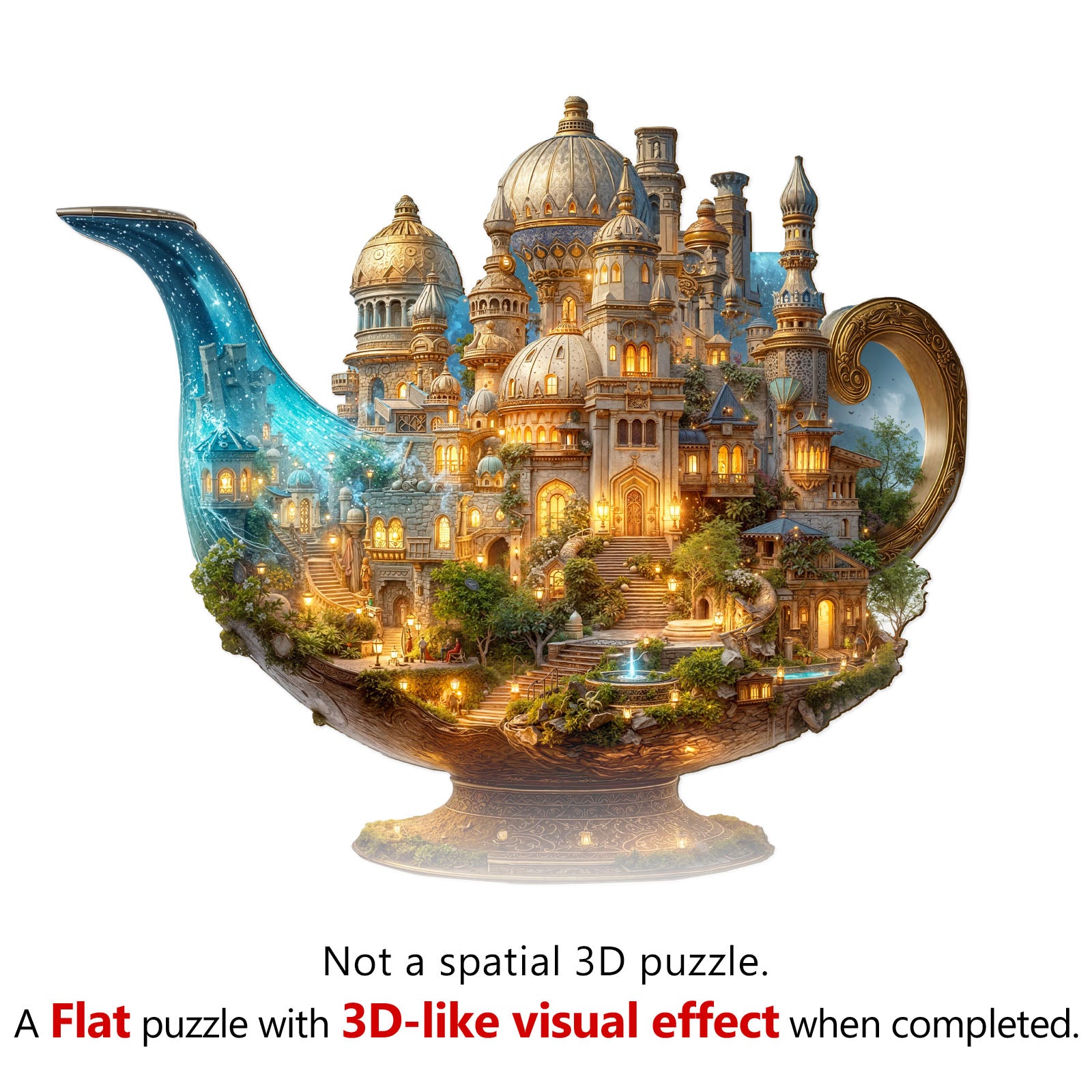 Magic Lamp World Wooden Jigsaw Puzzle