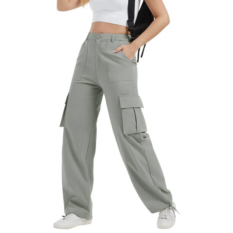Stretchy Womens Cargo Pants thick thigh pants work outfits women Wide Leg Sweatpants Baggy