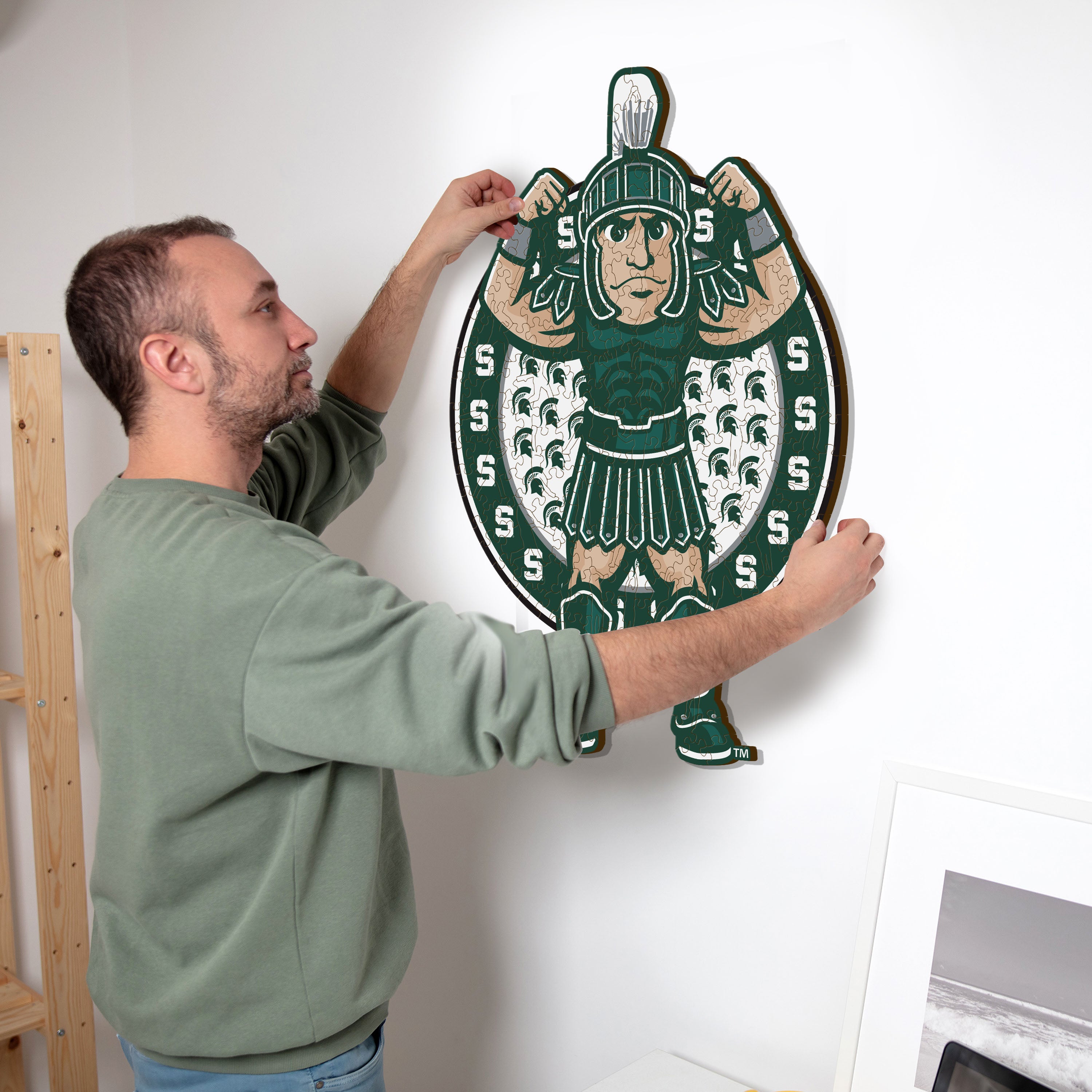 Michigan State University Mascot - Wooden Puzzle