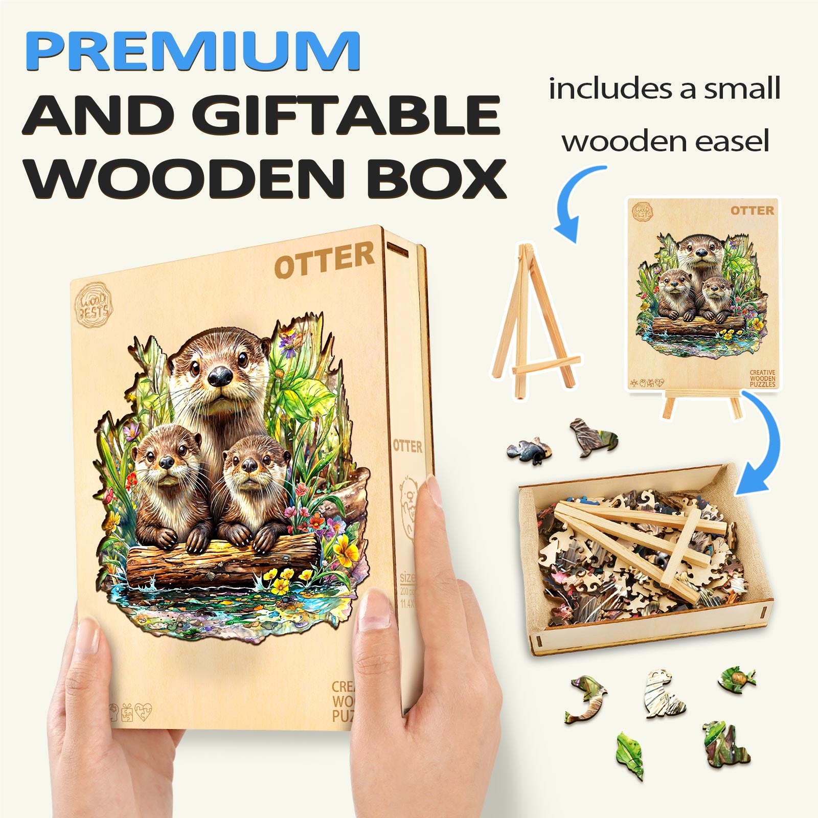 Otter Wooden Jigsaw Puzzle