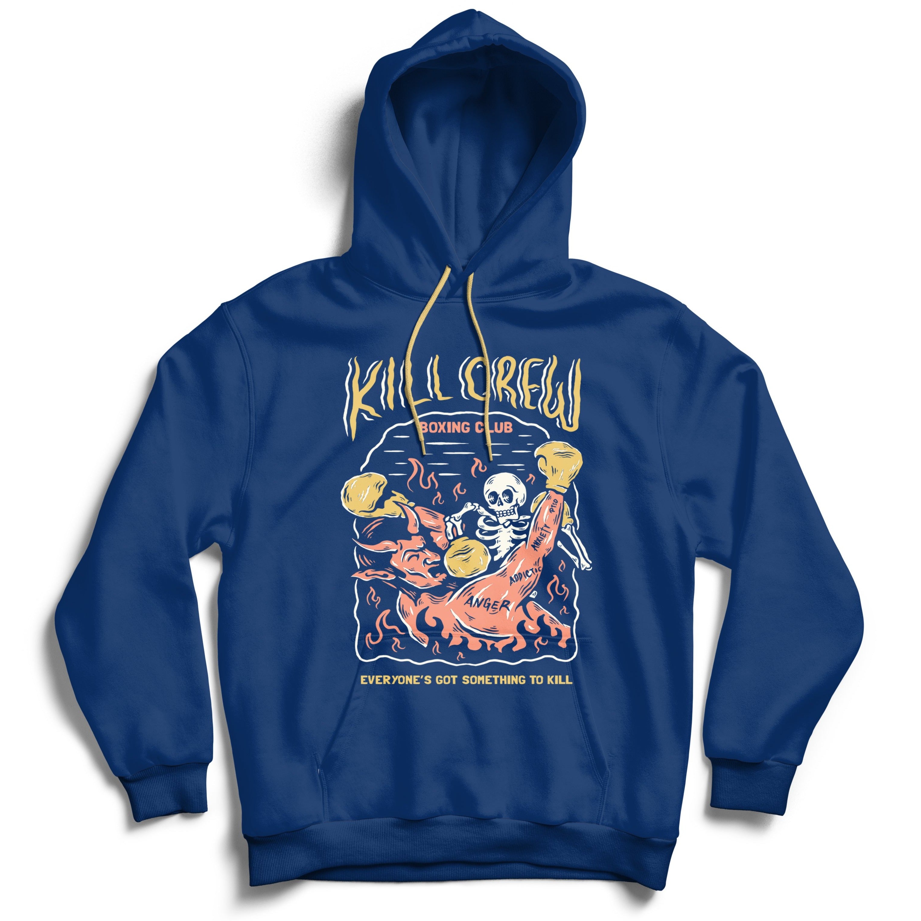 KILL CREW INNER DEMONS BOXING CLUB HOODIE - BLUE