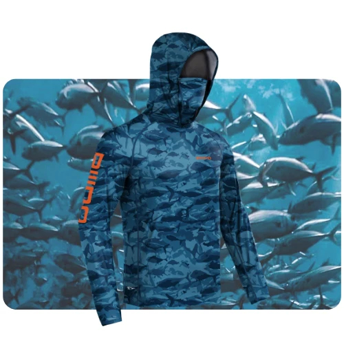 Men's UPF 100+ Performance Cooling Hoodie with Gaiter