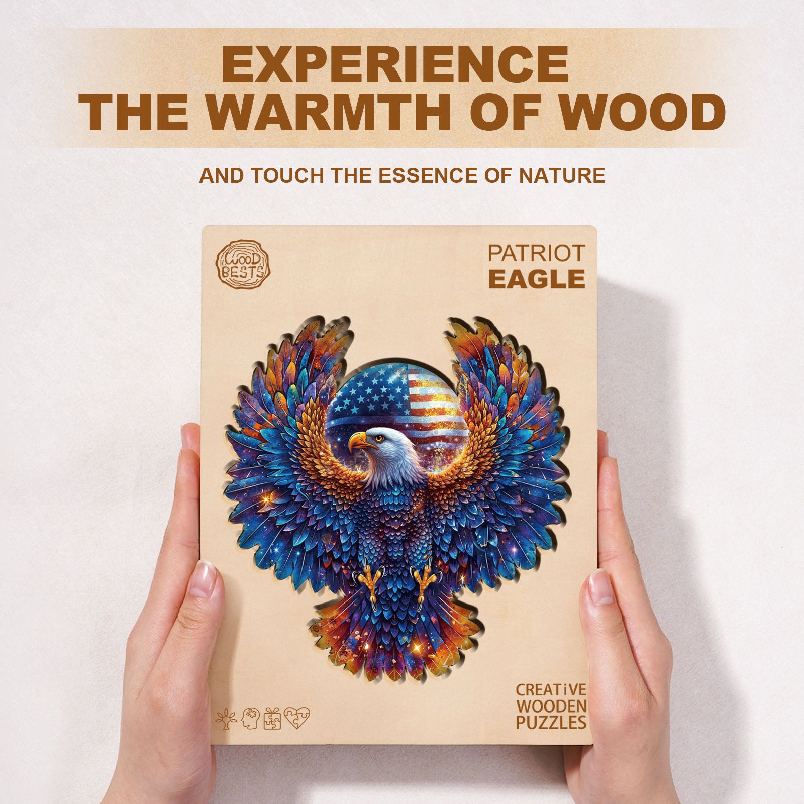 Patriot Eagle Wooden Jigsaw Puzzle