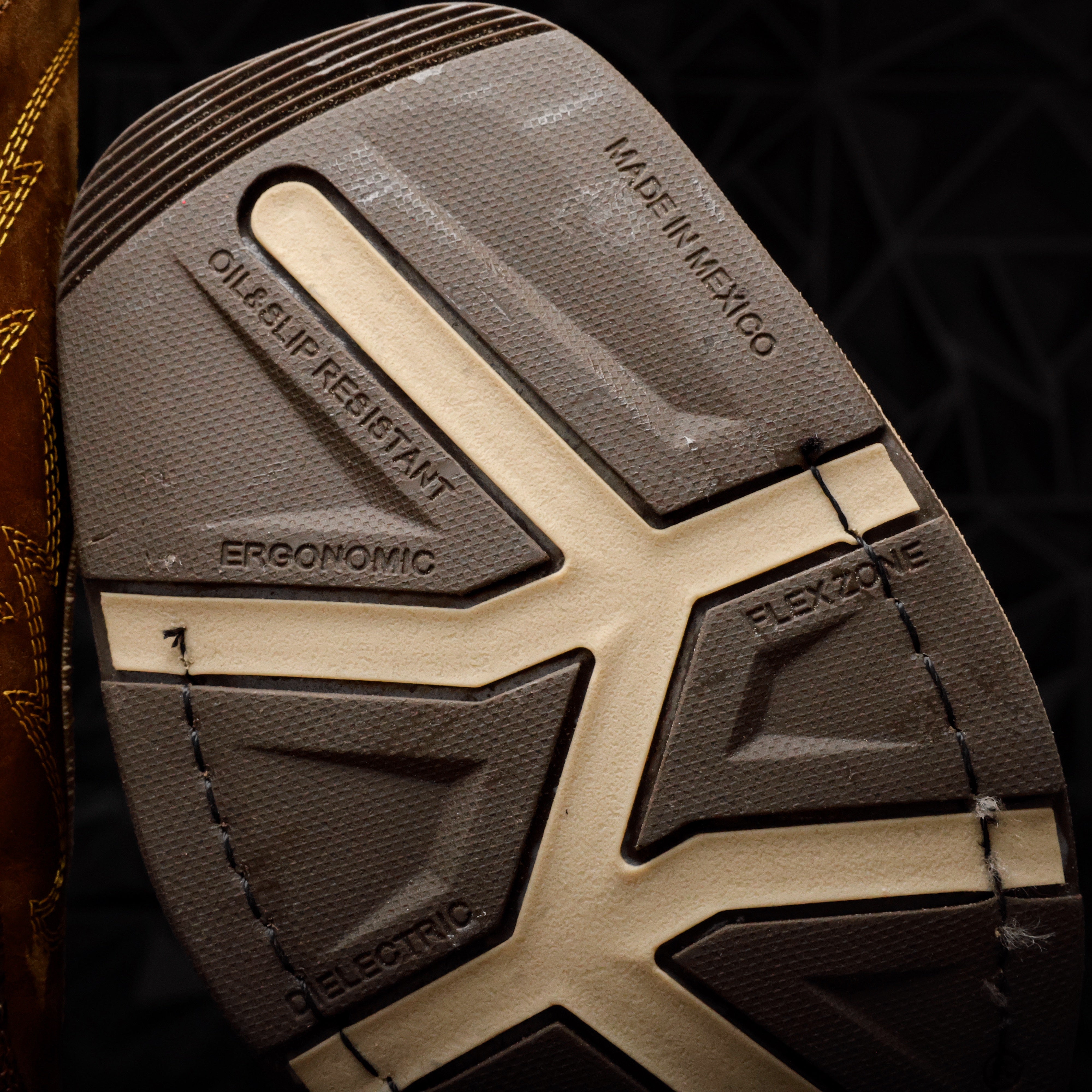 Cognac Caiman Neck Leather Boots With 3D Lightweight Sole - Composite Toe