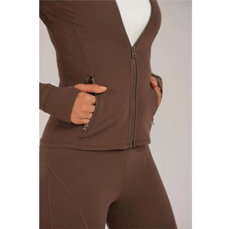 2PCS Slim-It BBL Jacket and Flare Leggings Daily Set