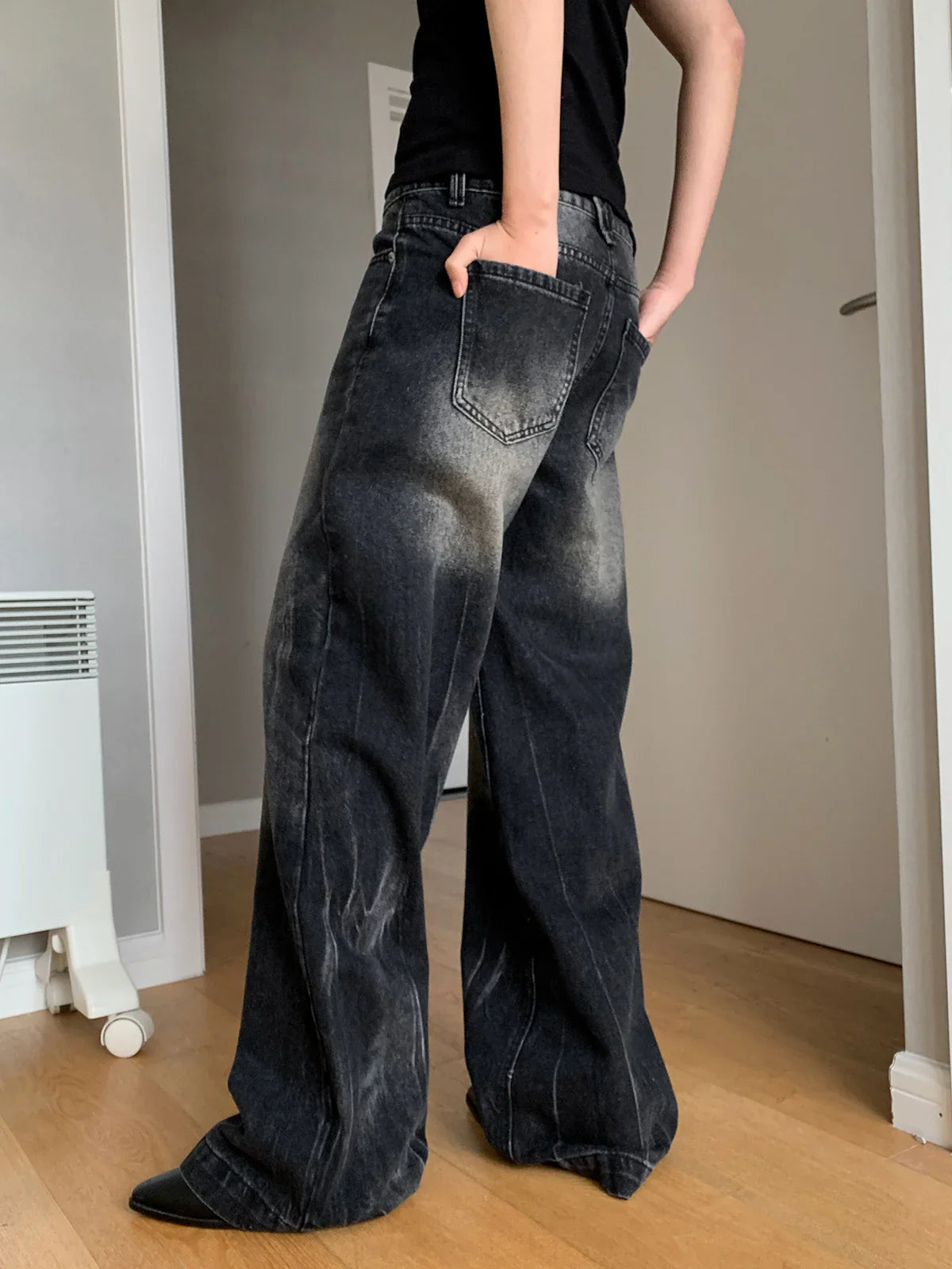 Night Flame Baggy Jeans