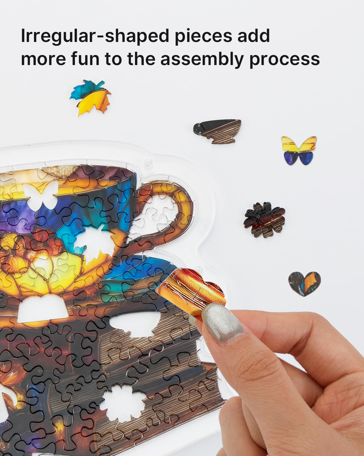 Radiant Bloom Teacup Light Suncatcher-Acrylic Window Art