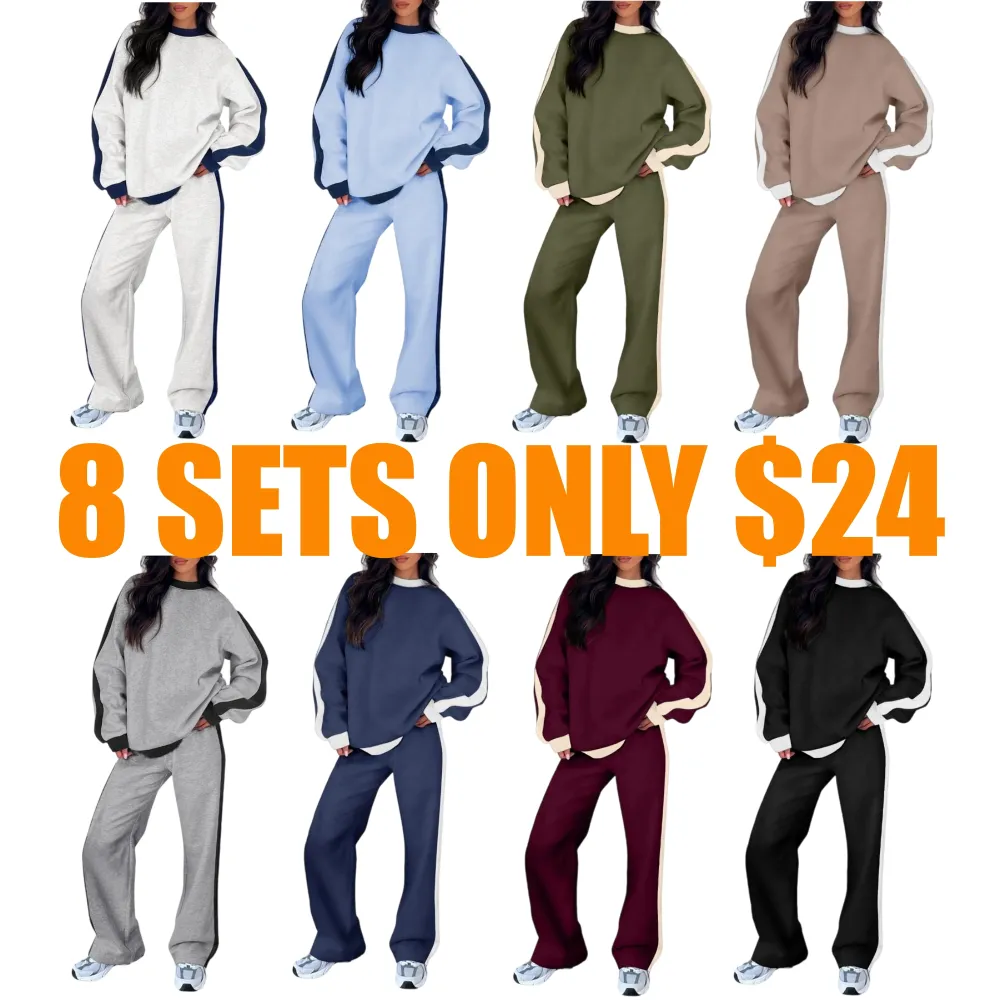 Women's 2 Piece Outfit Fleece Sweatsuit