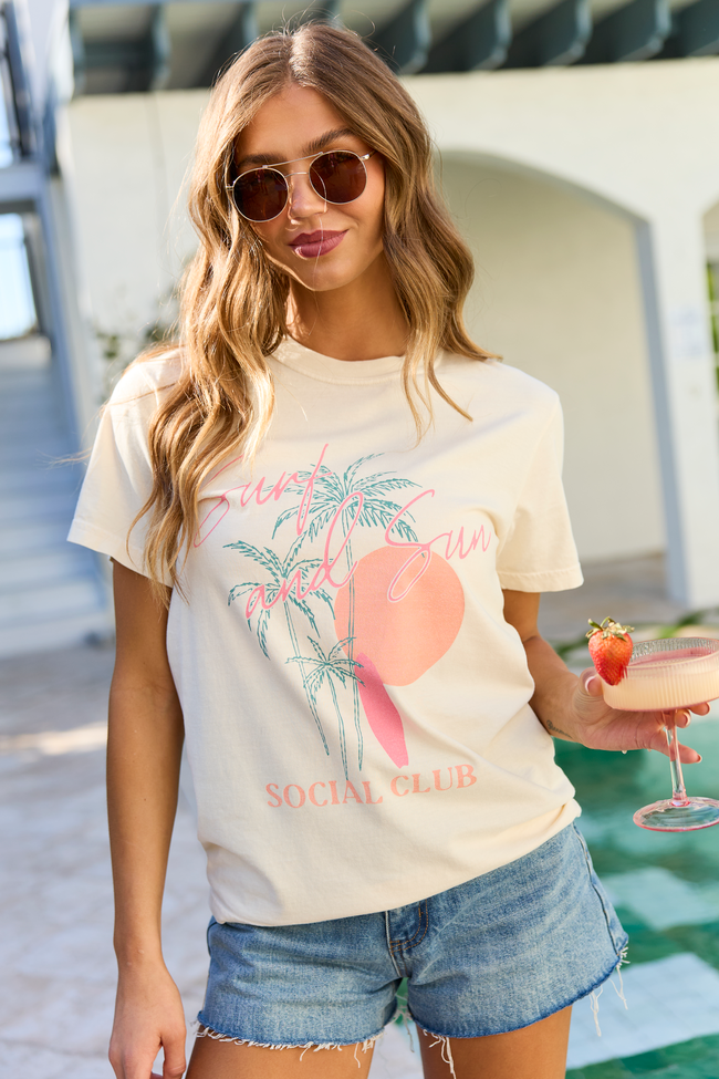 Surf & Sun Club Ivory Graphic Tee
