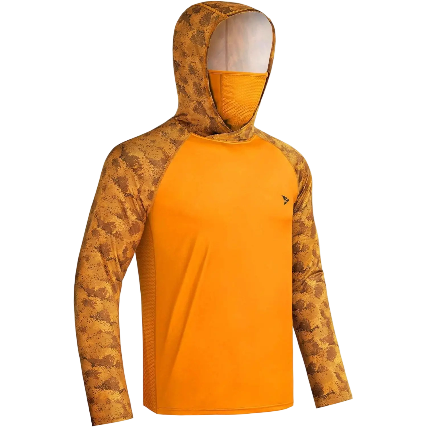 Men's Sun Protection Hoodie with Neck Gaiter - UPF 50+ Long Sleeve Shirt