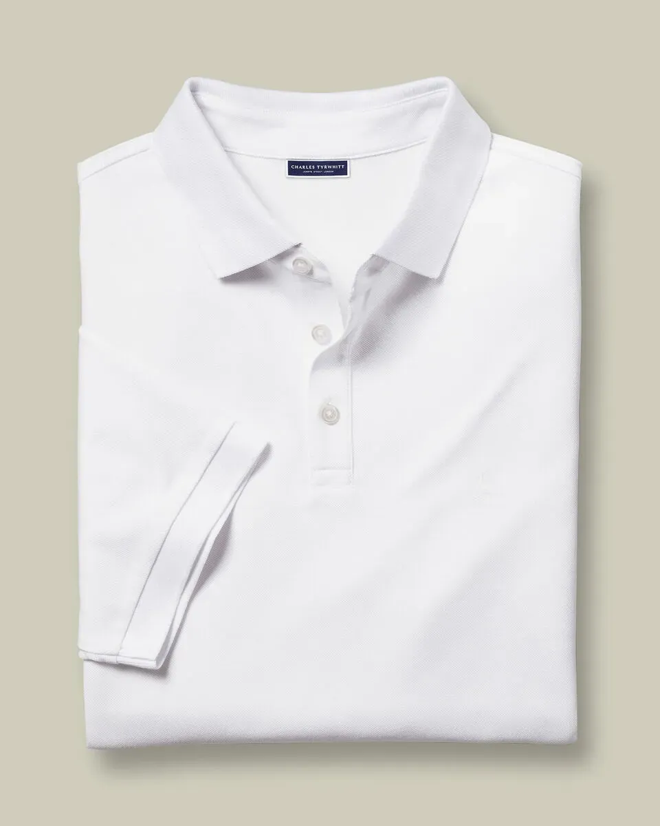 Men'S Casual Business POLO Shirt, Breathable Pique Fabric