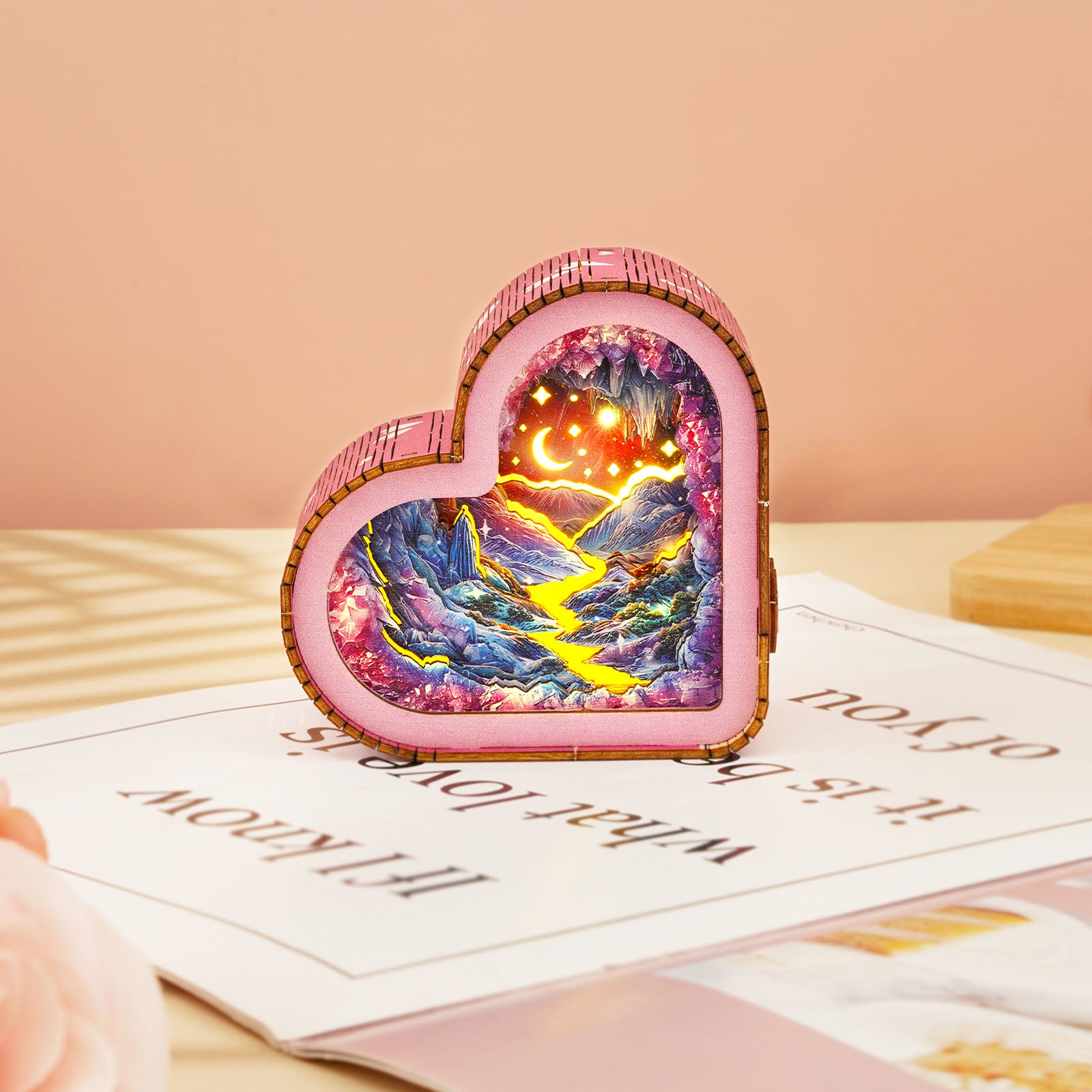 Dreamy Mine Cave Kit - 3D Wooden Puzzle Night Light