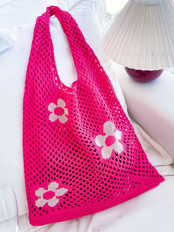 Original Creation Floral Weave Hollow Bags Accessories