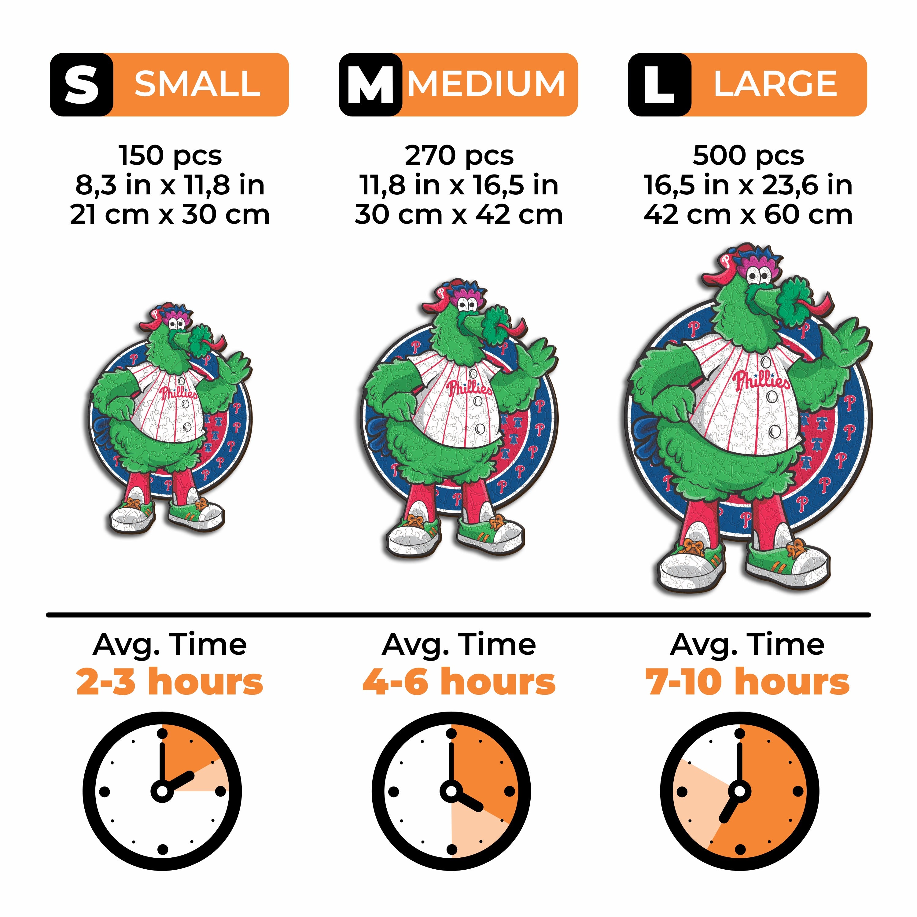 Philadelphia Phillies™ Mascot - Wooden Puzzle