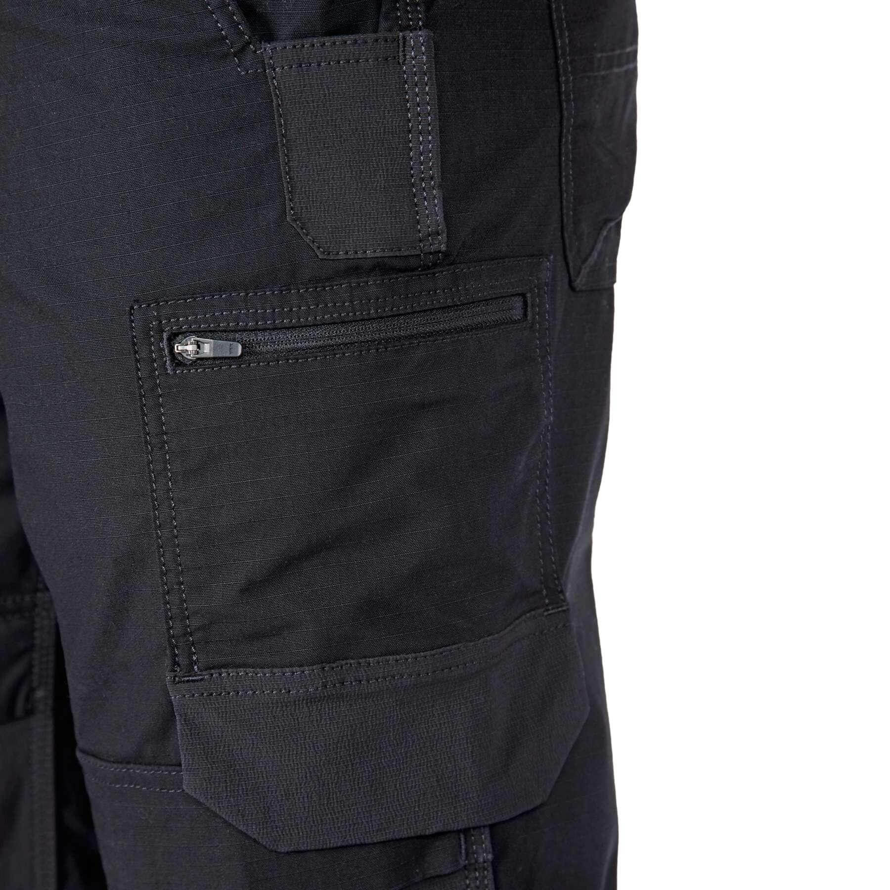 CHT Steel Rugged Flex Relaxed Fit Ripstop Double-Front Multi-Pocket Trousers 105074