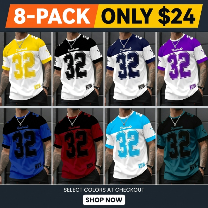 Men’s Elite 3D Star Print Performance Jersey - Athletic Casual Tee