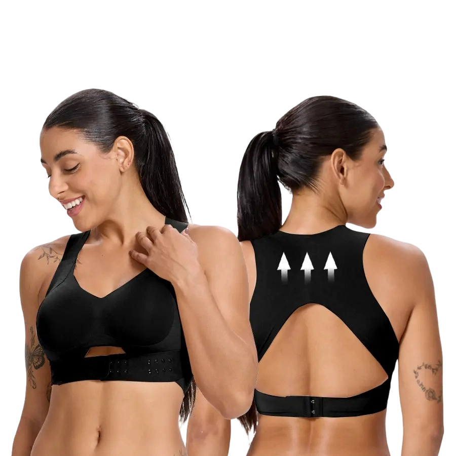 【Postural correction】Women’s Wireless Bra, Soft Breathable Non-removable Moulded Cups