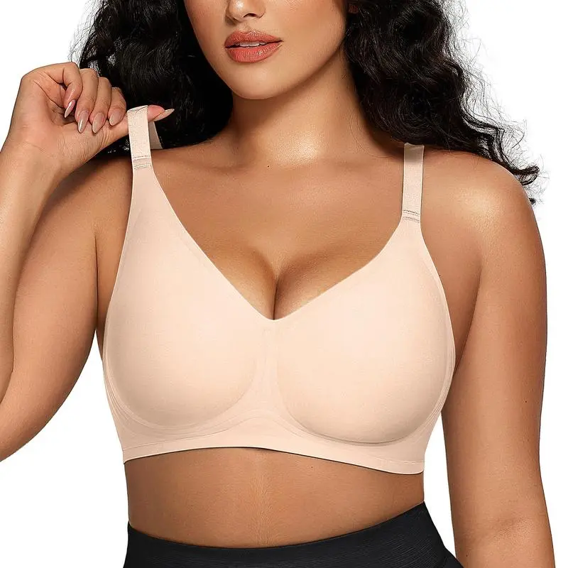 Women Comfortable Push Up Bras Wireless Seamless Full Coverage Bra