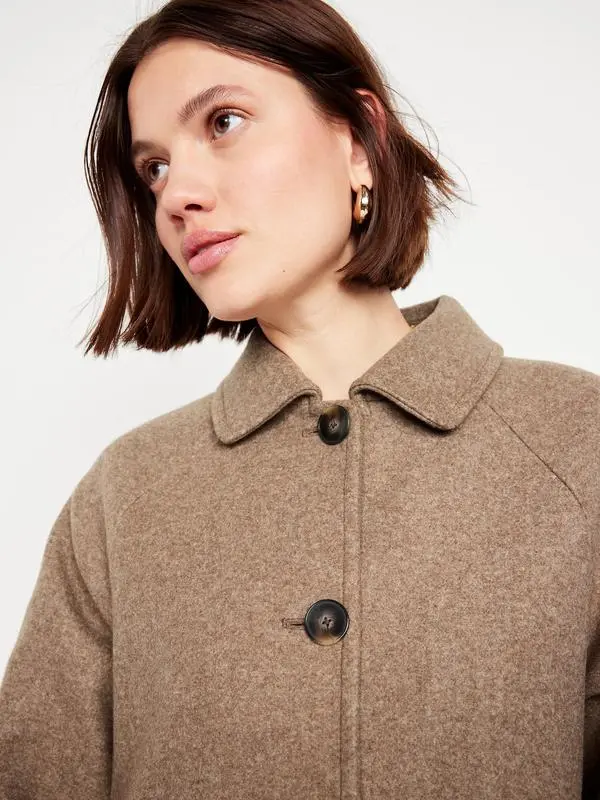 Old Navy Women's Relaxed Button-Front Mac Coat