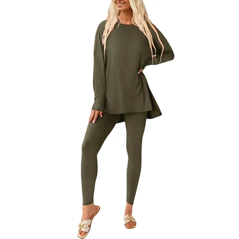 Women's tunic top and leggings set