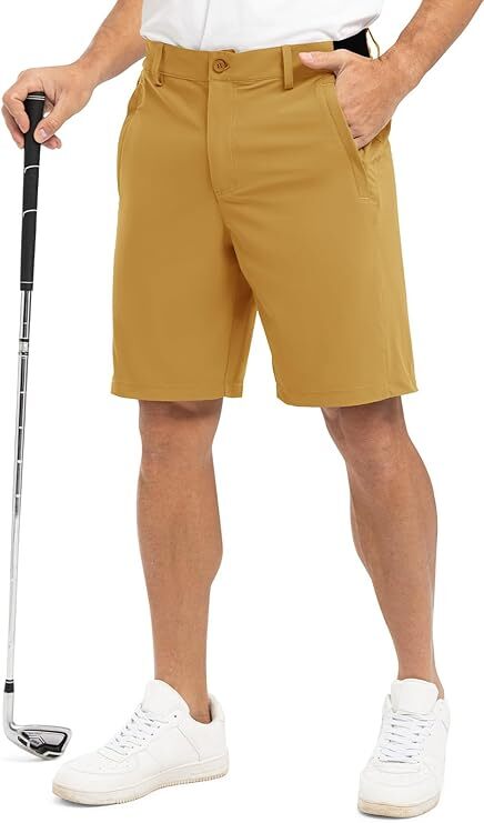Men's Golf Work Shorts Stretch Waistband Dry Fit