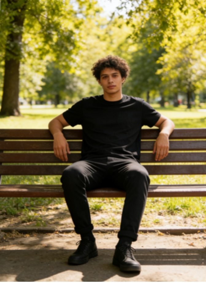 EVERYDAY ESSENTIAL Minimalist Black TEE