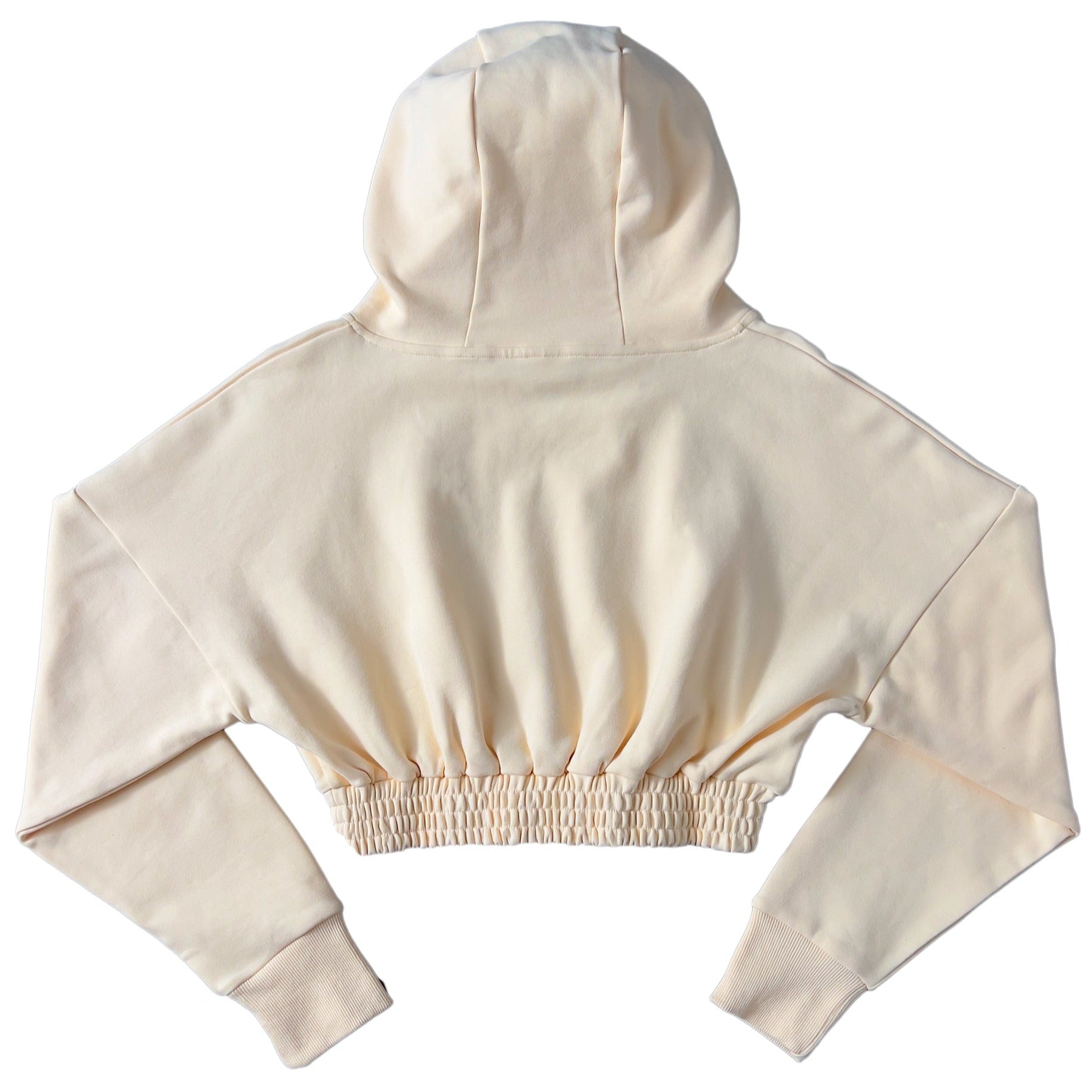 CROP HOODIE - CREAM