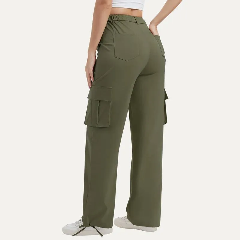 Stretchy Womens Cargo Pants thick thigh pants work outfits women Wide Leg Sweatpants Baggy