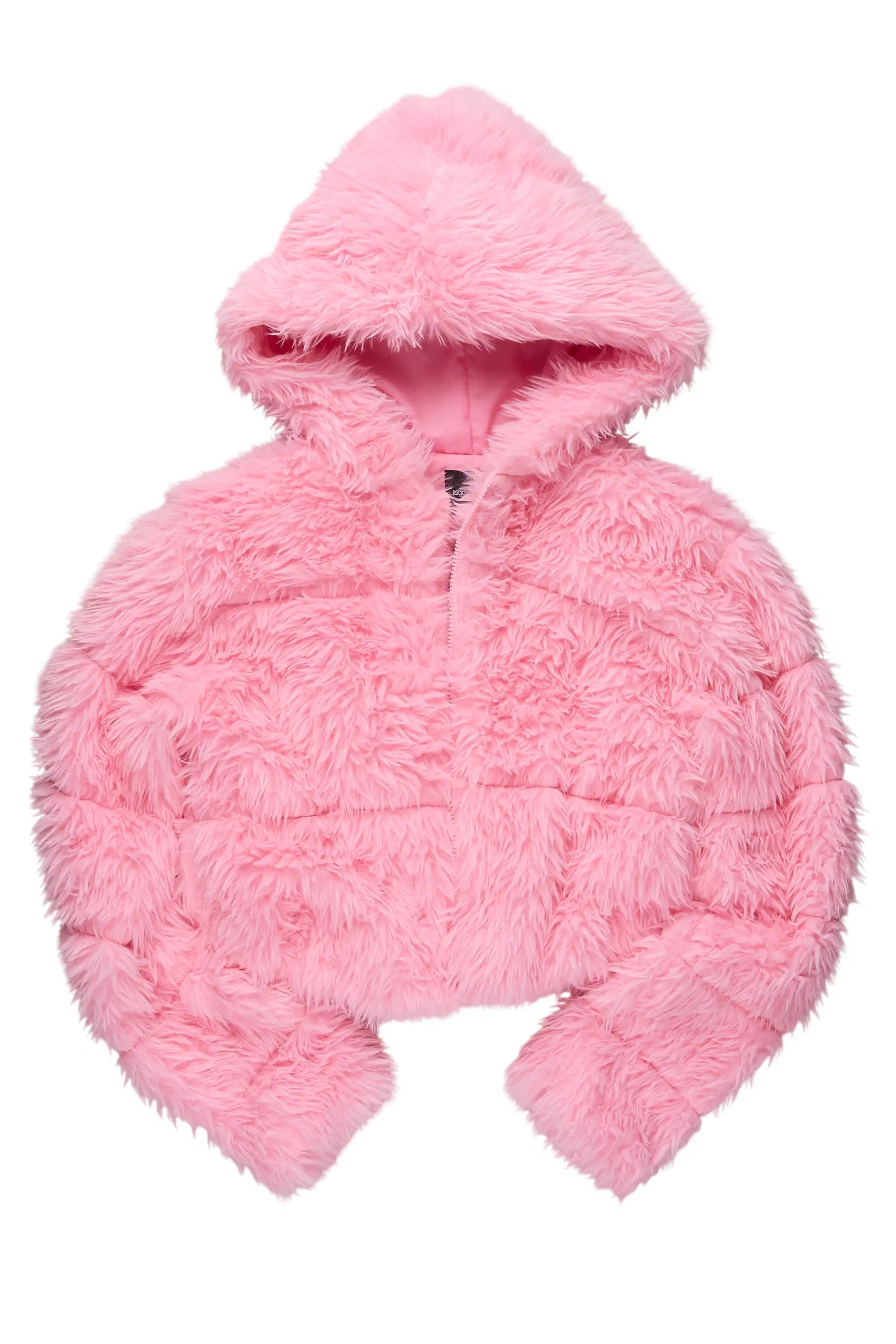 Kristin Pink Fur Jacket