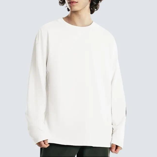 Heavyweight Long Sleeve 100% Cotton Shirts Solid Color Loose Fit Fade Proof