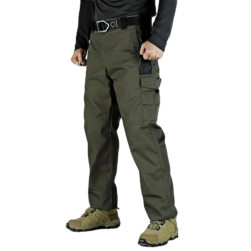 Men's Solid Color Tactical Work Pants,230g/m² new fabric，with Multiple Pockets and Zipper Closures, Durable Outdoor Training Pants, Available in Multiple Colors