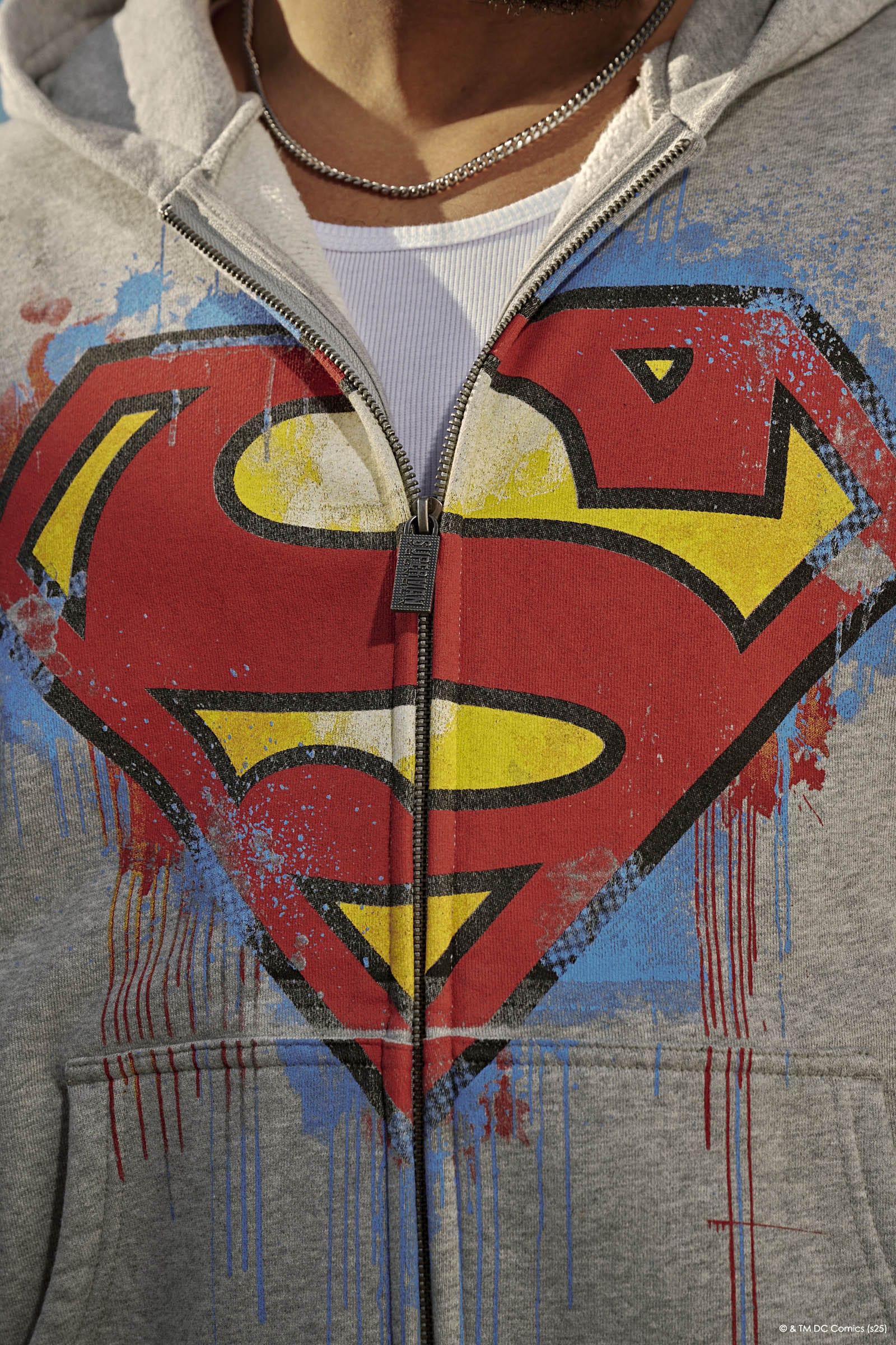5011 - Superman Drip Zip-Ups