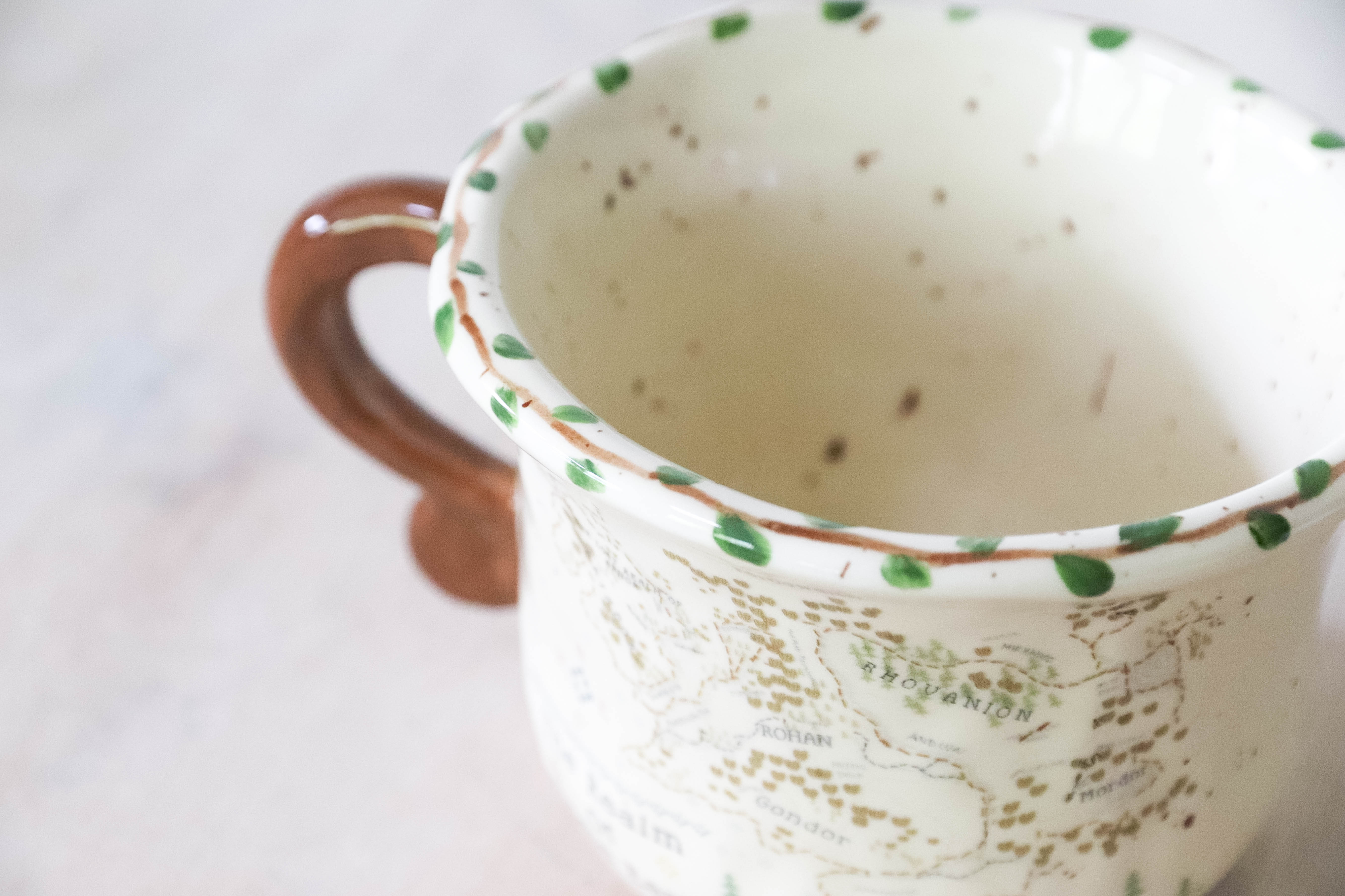 Ivy Garland Cross Stitch Map Mug