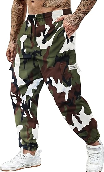 Men's Multi - Pocket Streetwear Cargo Pants - Rugged Durable Construction