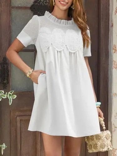 Elegant Lace Summer Mini Dress for Women