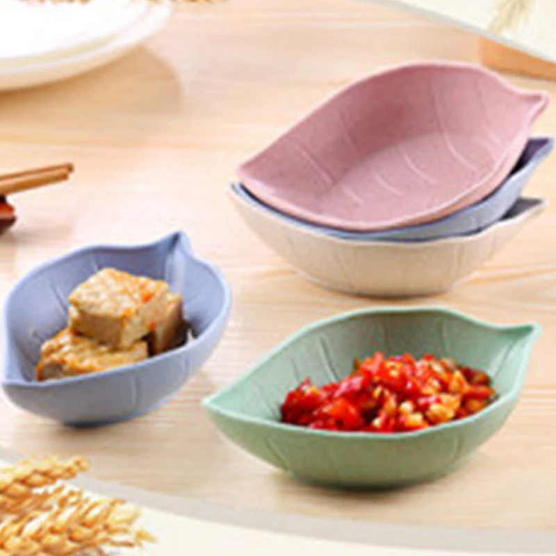 Colorful Leaf Shaped Dish