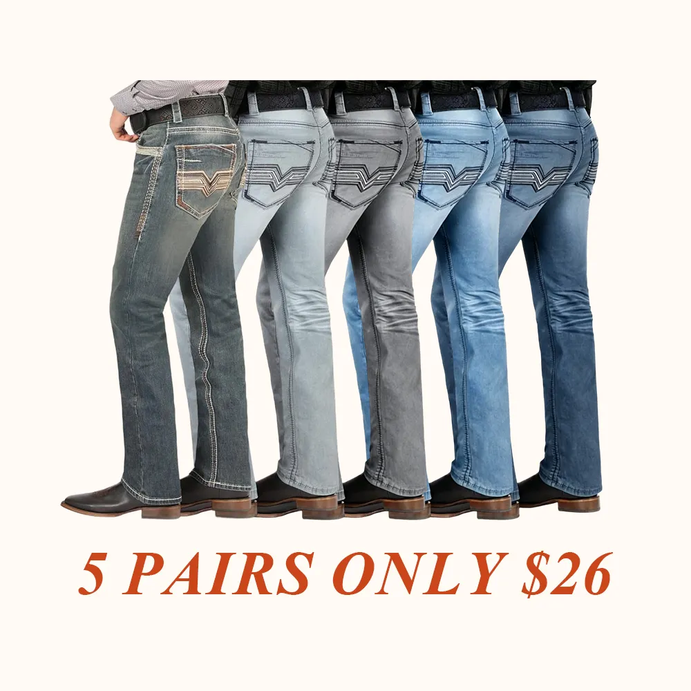 Pantalón para Hombre de Mezclilla Vaquero (Heavy Denim)