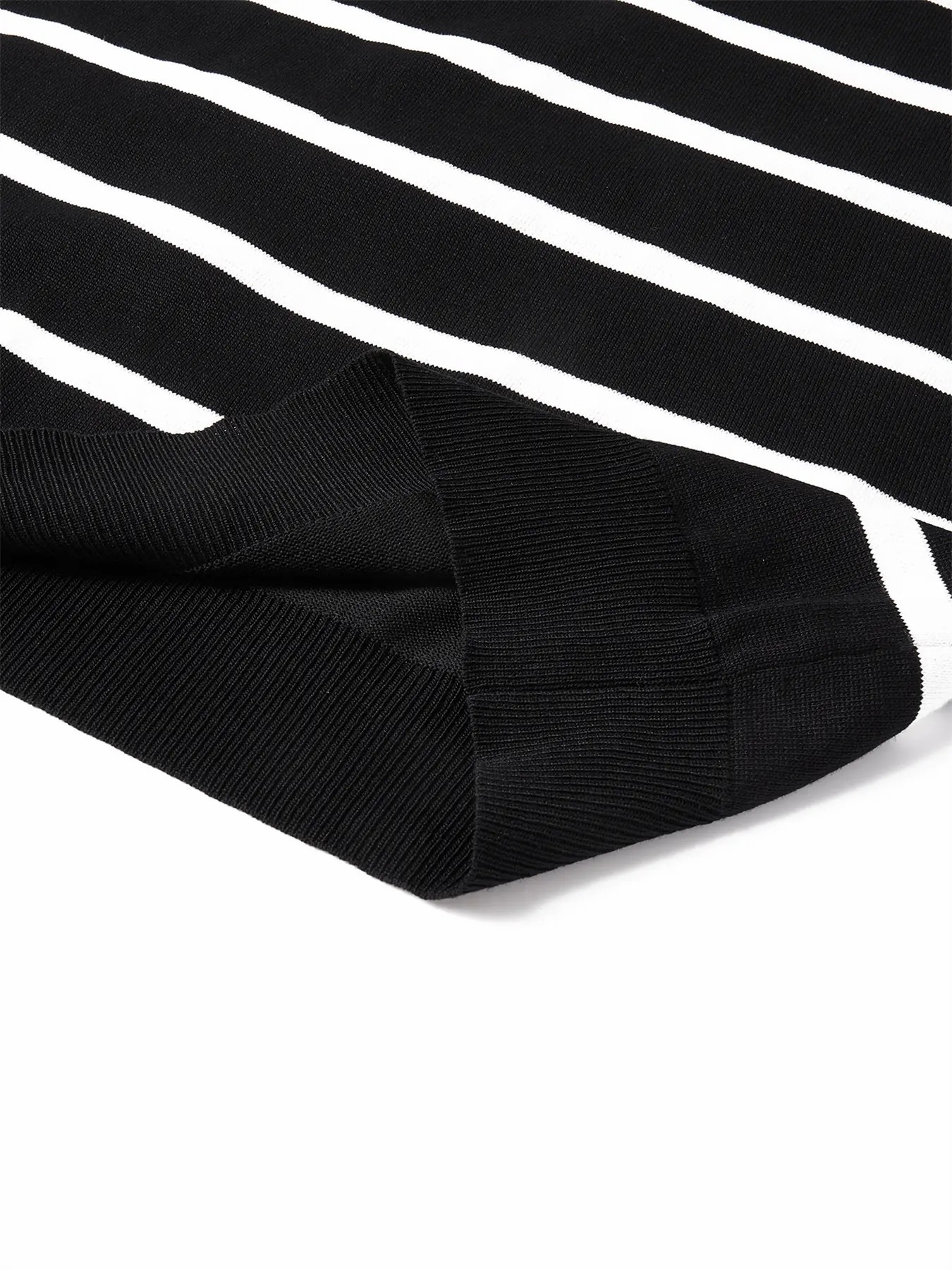 Unisex Retro Striped Knitted T-Shirt – Vintage Crew Neck Summer Basic