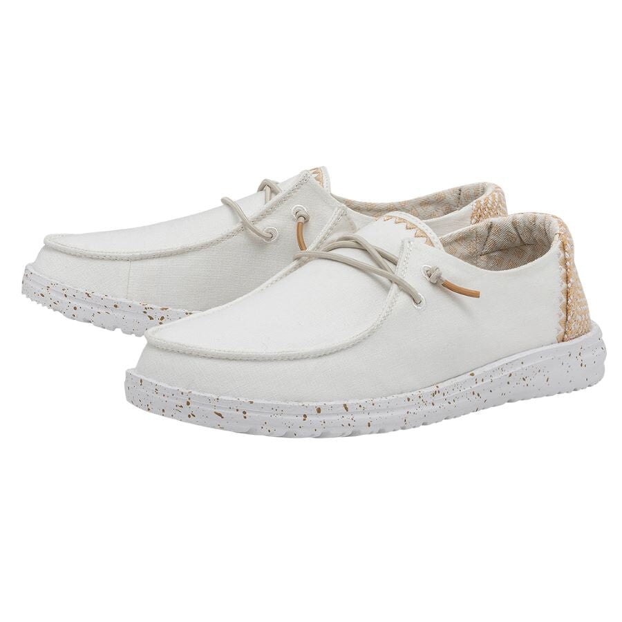 Wendy Chambray Woven - White Sand