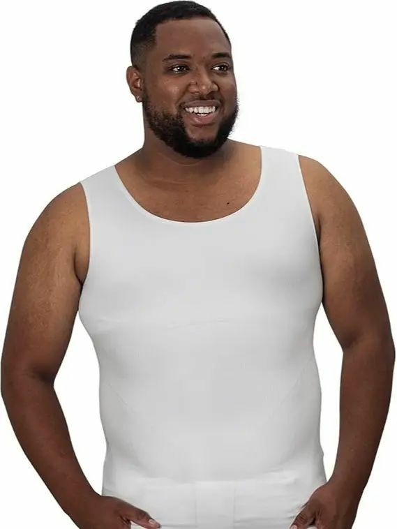 Men’s Compression Shapewear Shirt (Tall Fit) – Tummy Control Slimming Undershirt | Seamless Body Shaper for Gym & Daily Wear Menswear
