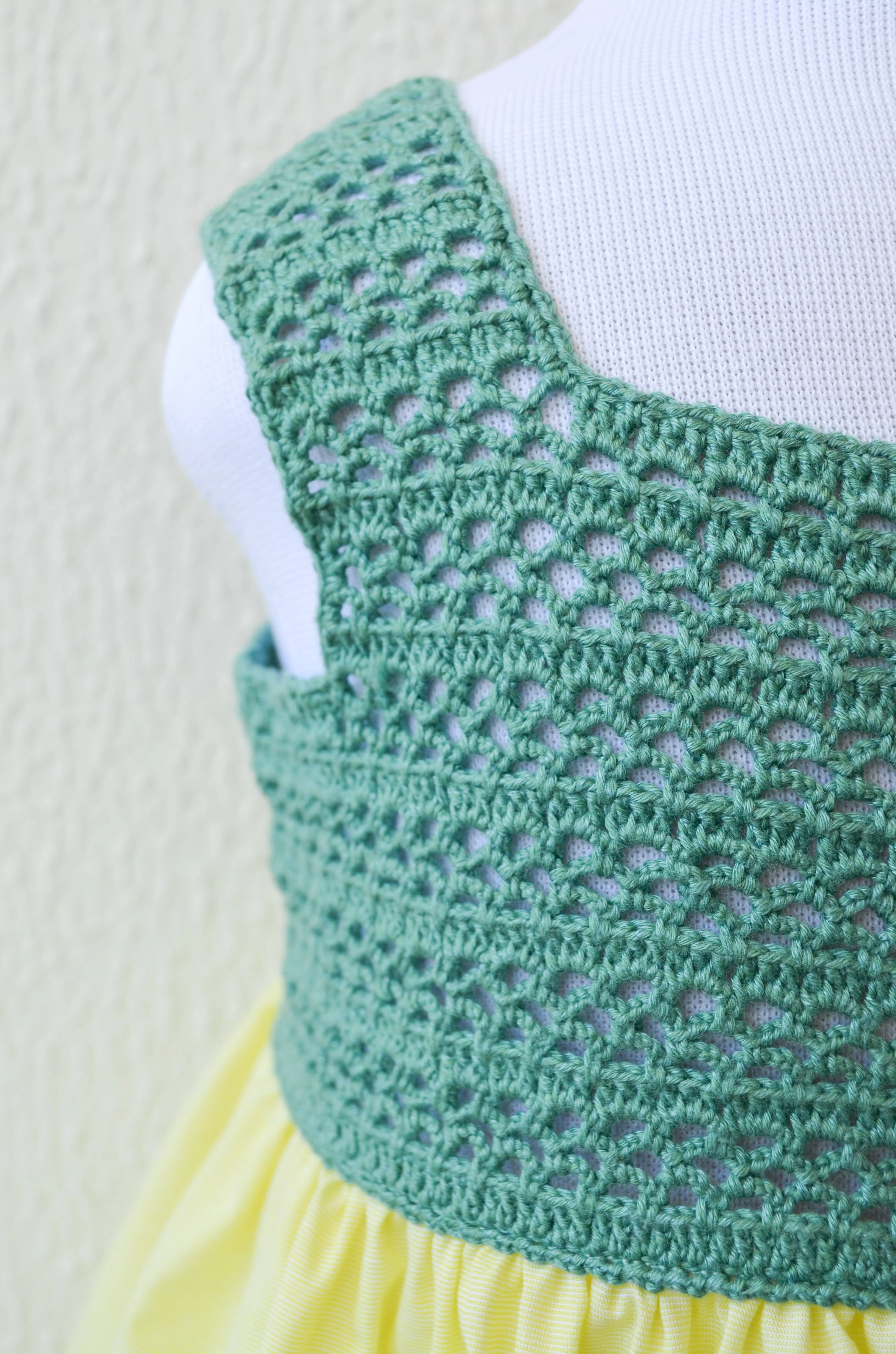 Sage Green Yellow Dress