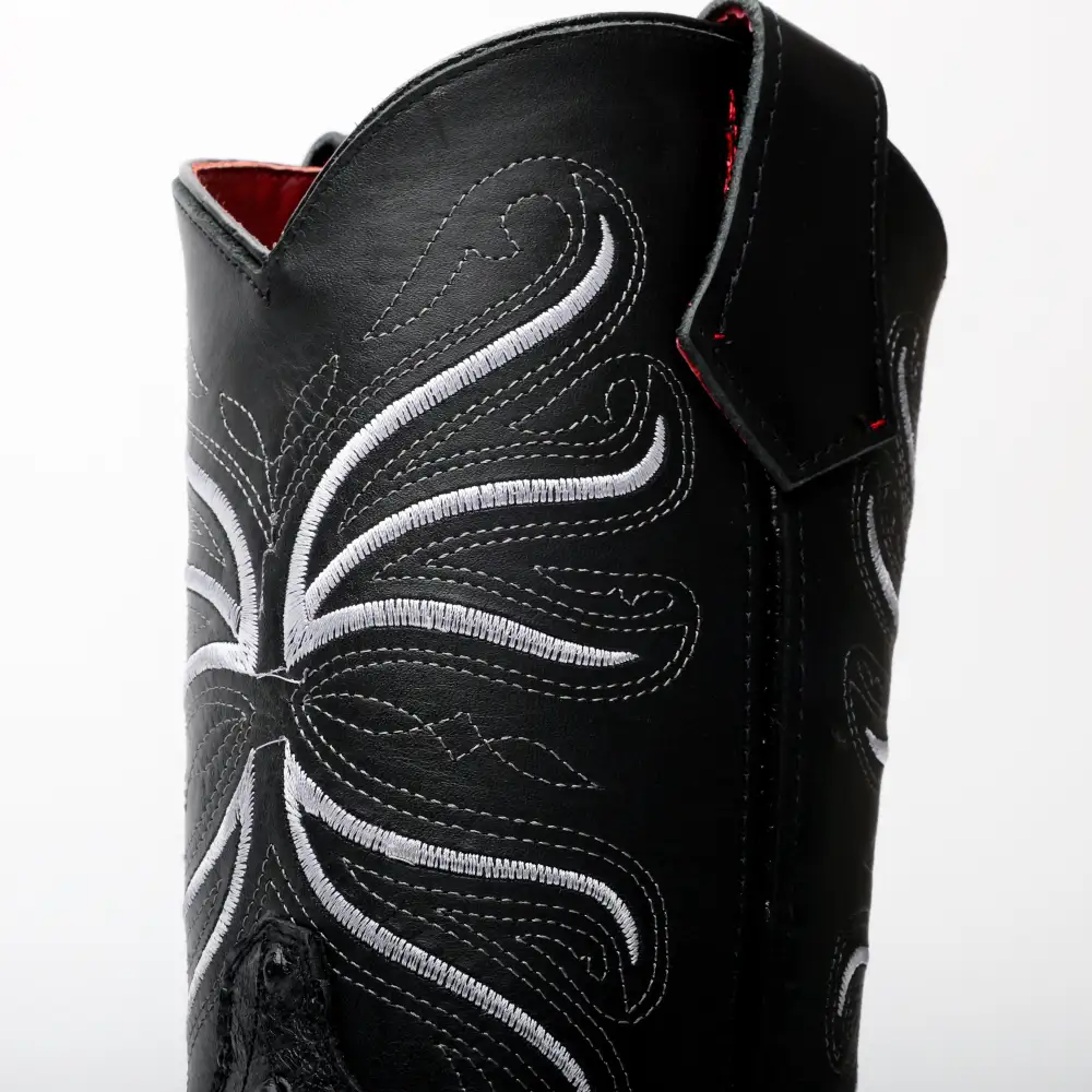 Grey Ostrich Leather Boots With 3D Lightweight Sole - Composite Toe