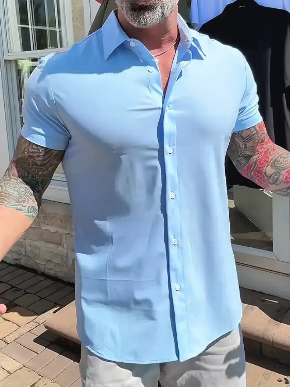 Men'S Solid Color Casual Polo Shirt