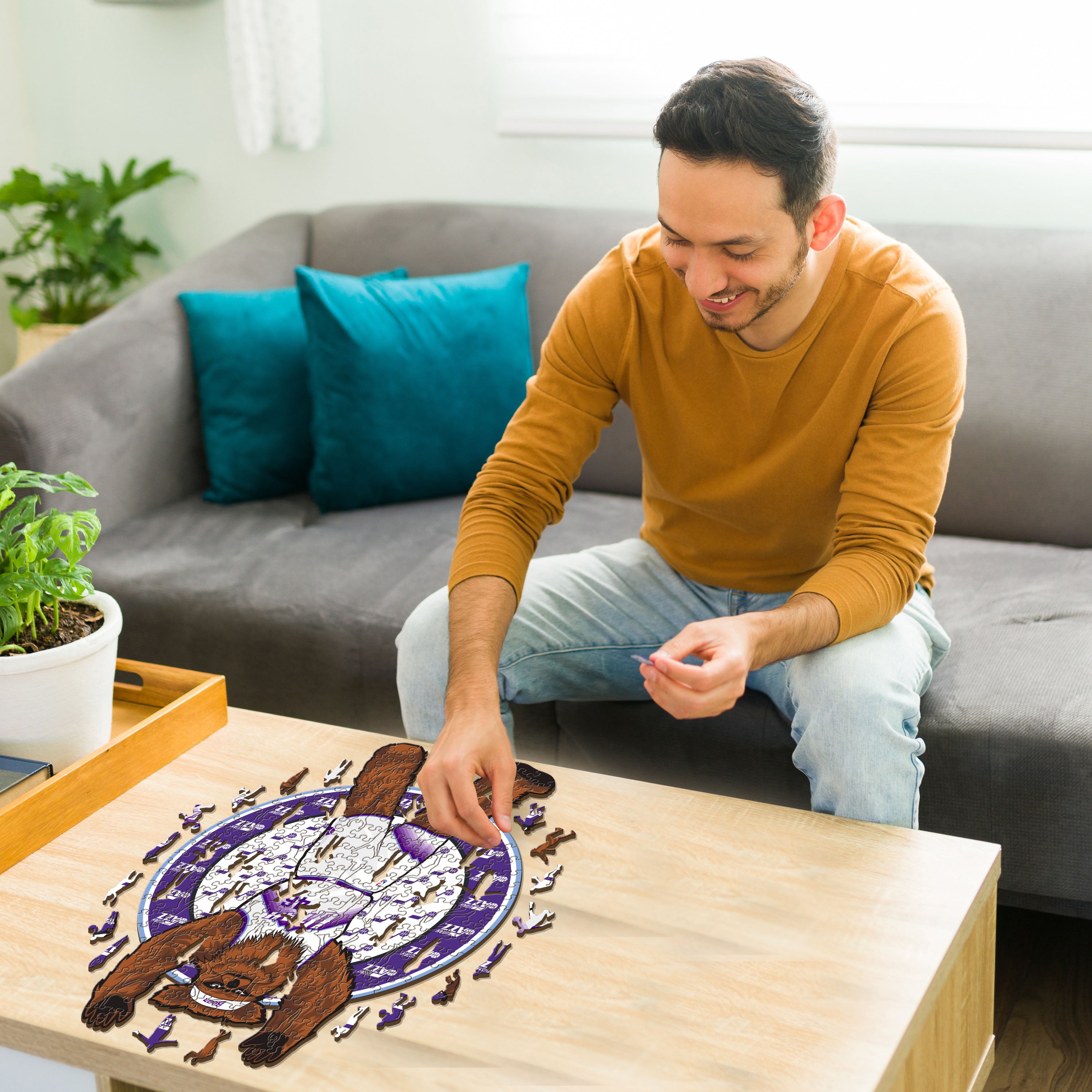 Utah Jazz™ Mascot - Wooden Puzzle