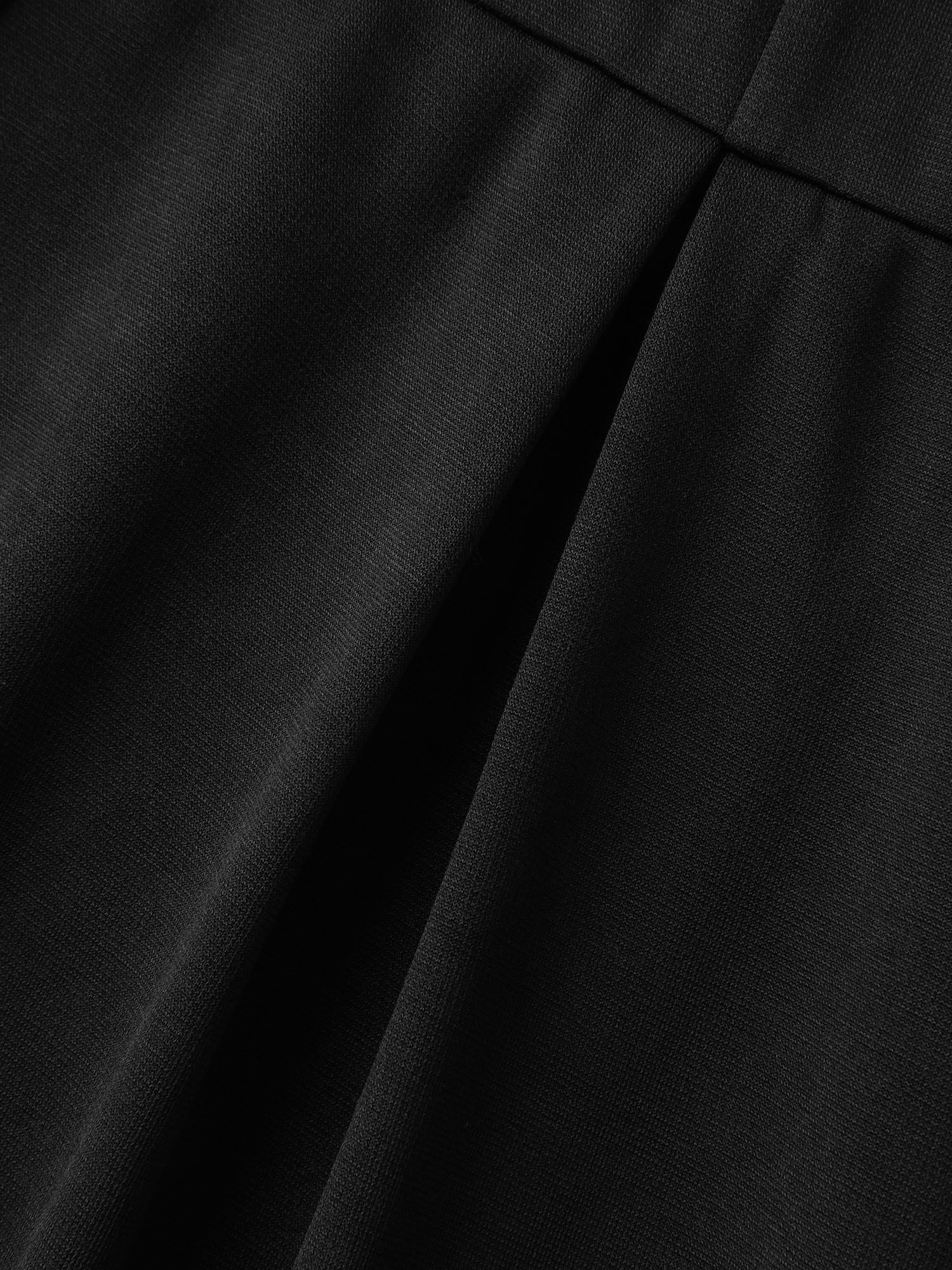 Stretchy Waist Pleated Midi Dress