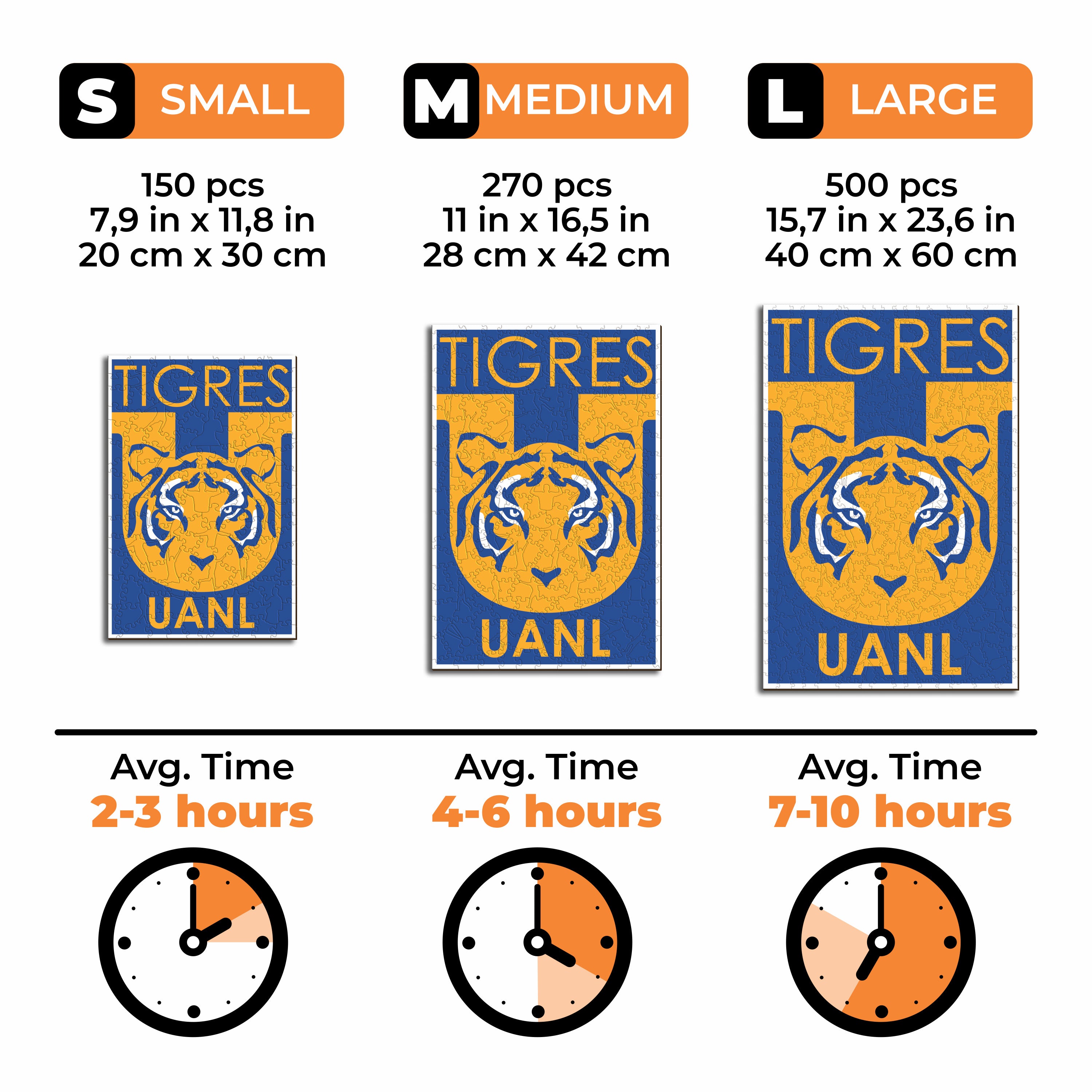 Tigres UANL® Logo - Wooden Puzzle
