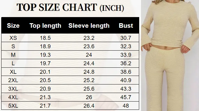 Women's Casual Striped Top & Pants Set