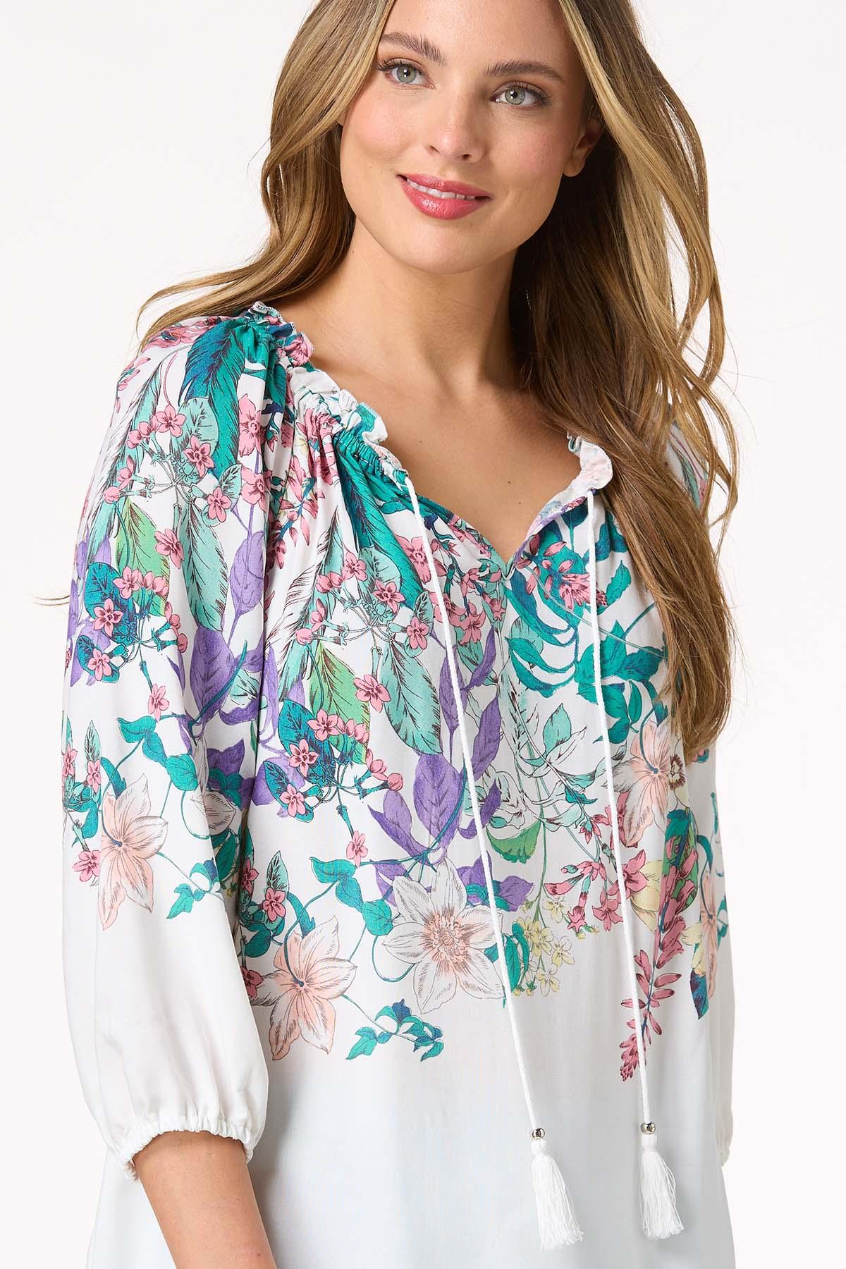 Garden Floral Poet Top