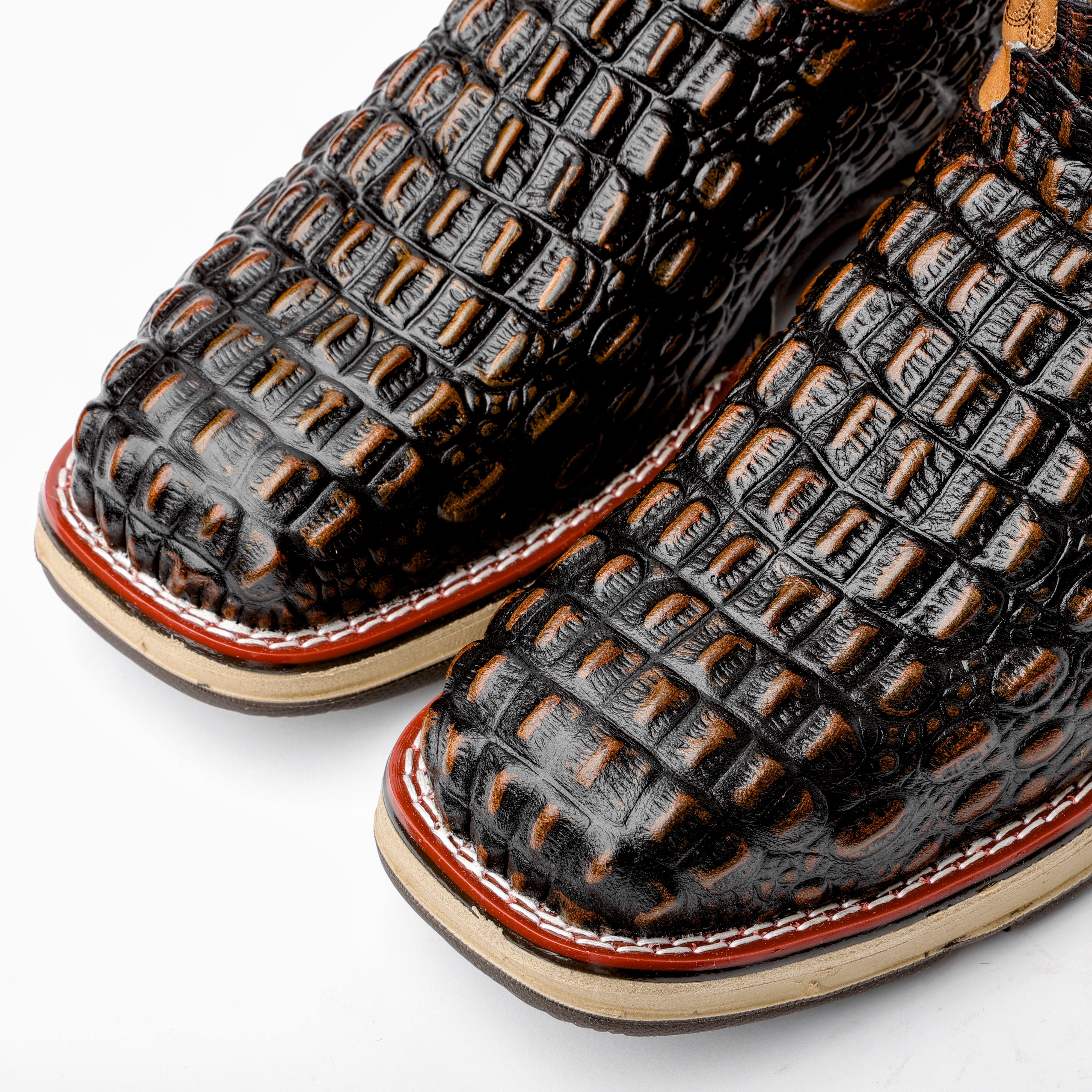 Caiman Hornback Leather Boots With 3D Lightweight Sole - Composite Toe